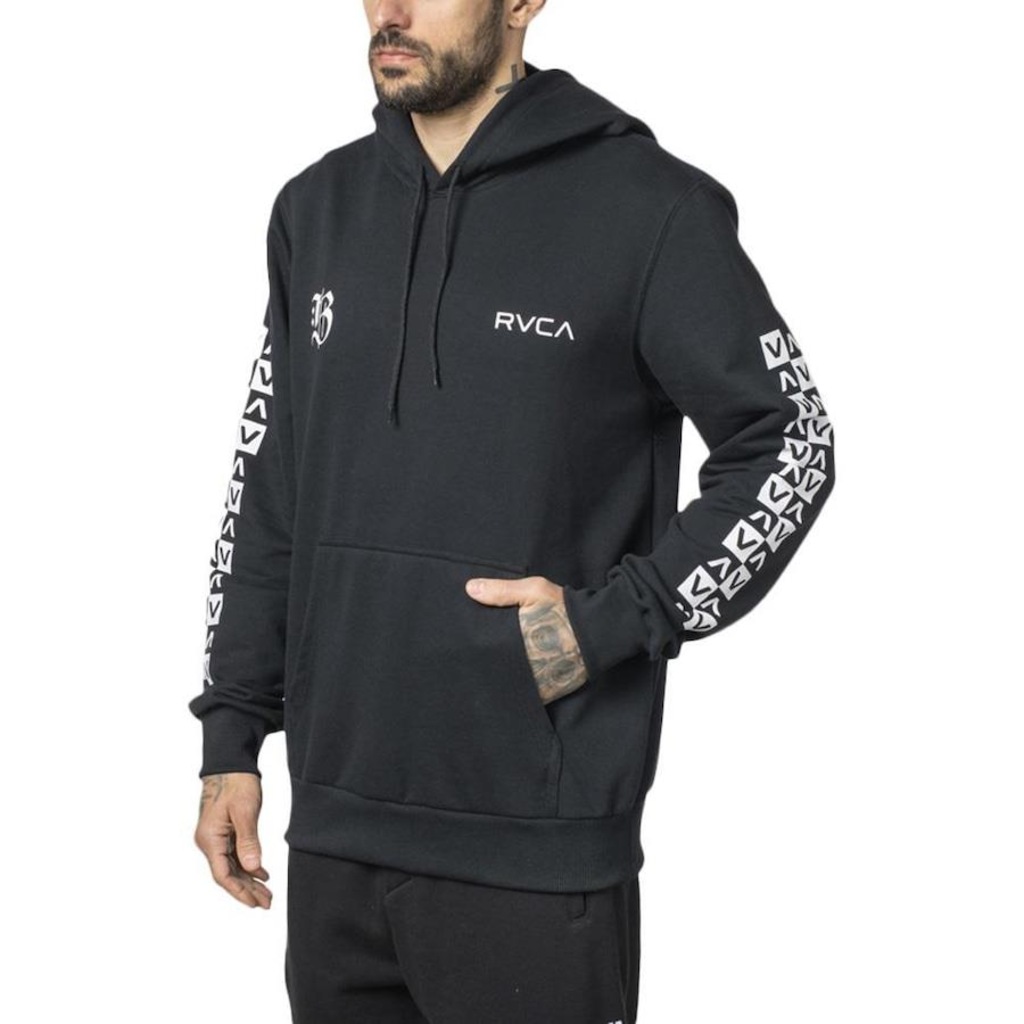 Imagem 4 do produto Blusão de Moletom com Capuz RVCA Canguru Barron - Masculino