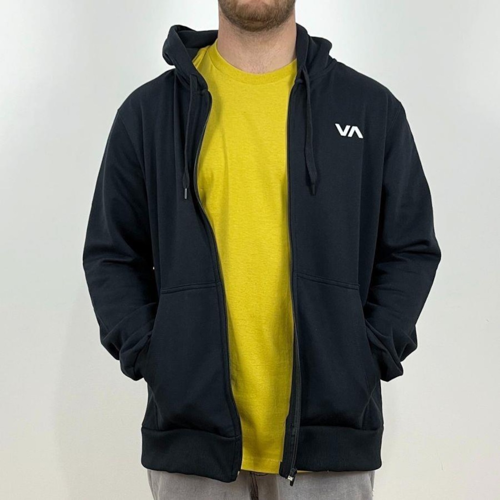 Imagem 2 do produto Blusão de Moletom com Capuz RVCA Aberto Essential - Masculino