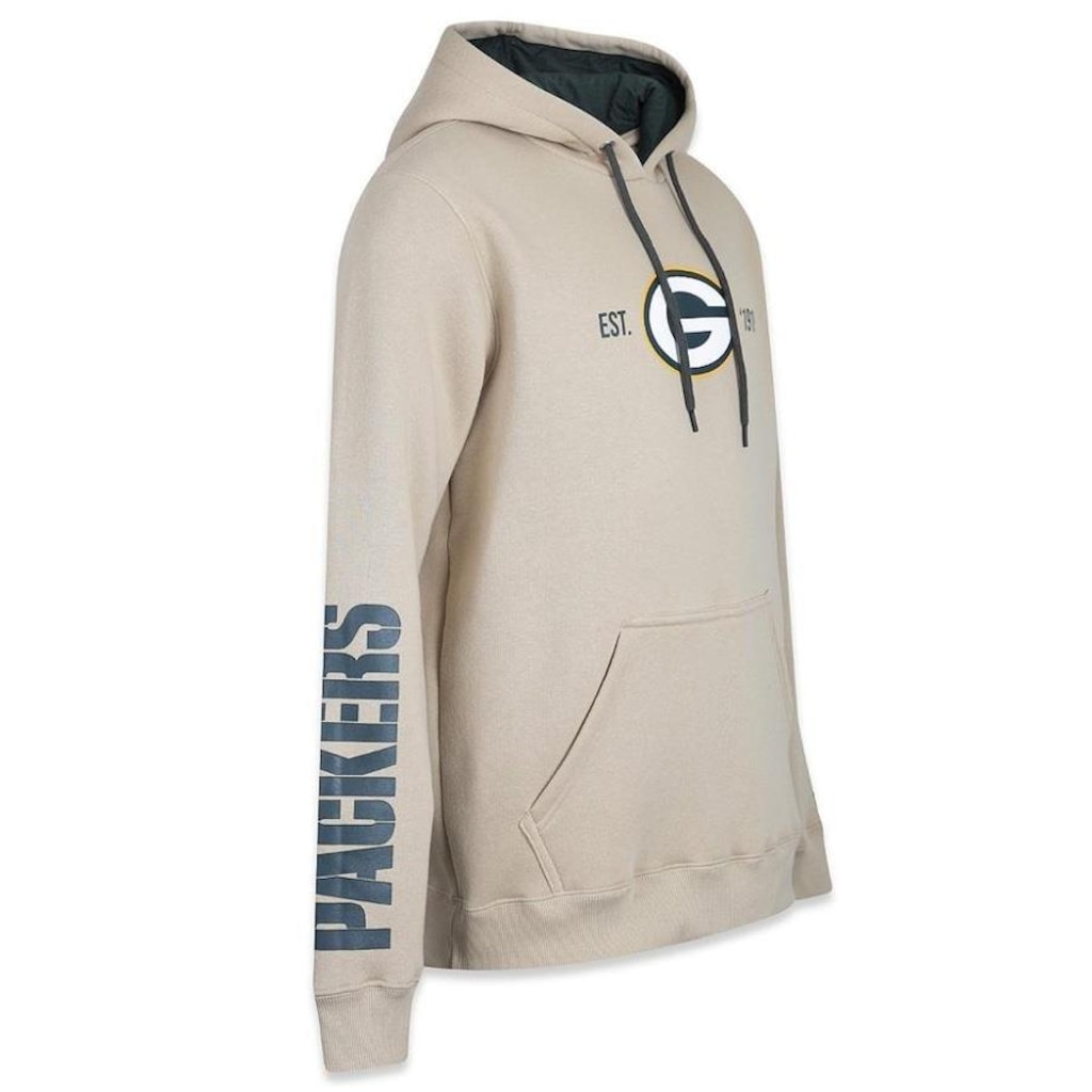 Imagem 2 do produto Blusão Moletom Canguru New Era Green Bay Packers Fec Core com Capuz