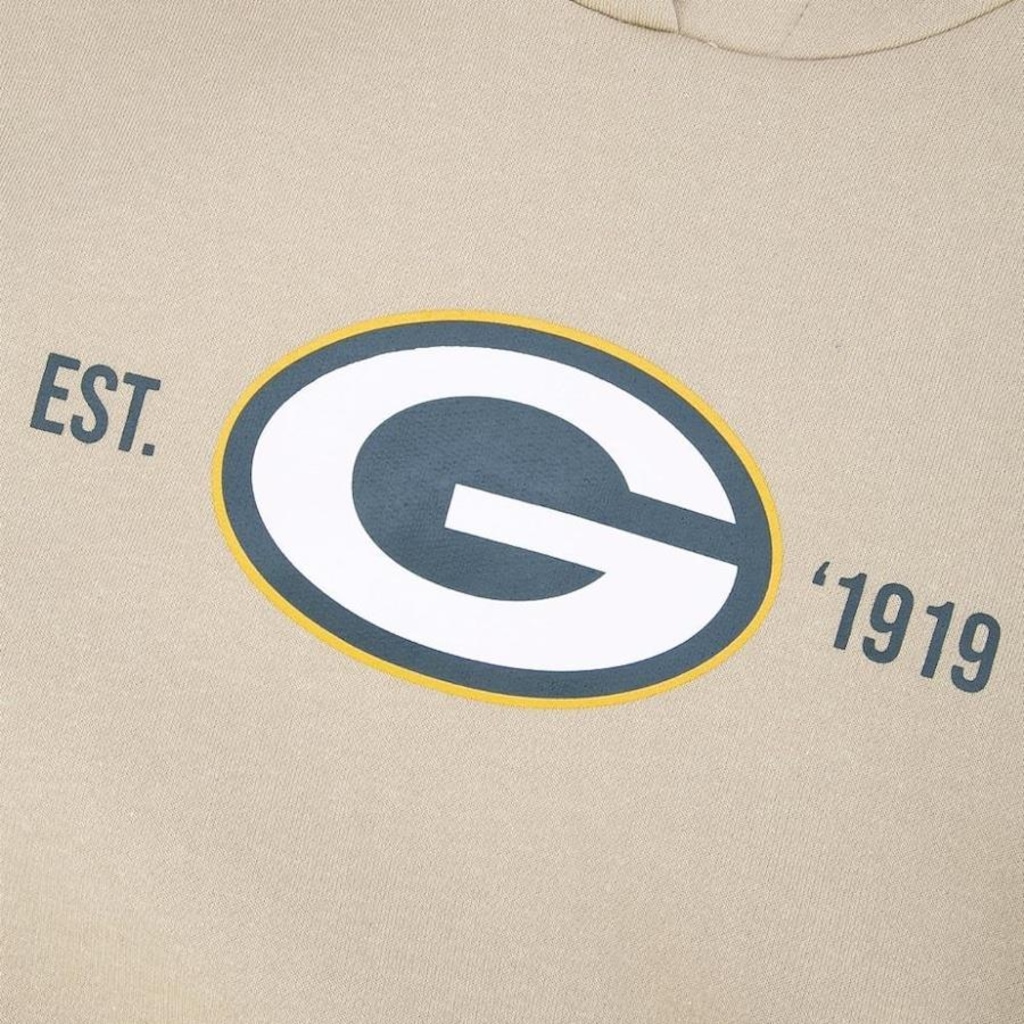 Imagem 4 do produto Blusão Moletom Canguru New Era Green Bay Packers Fec Core com Capuz