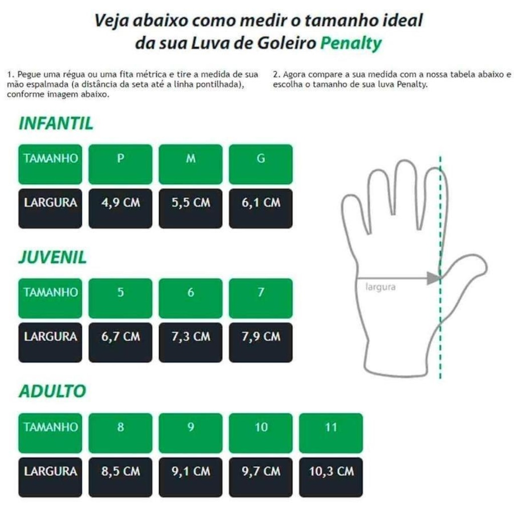 Imagem 3 do produto Luvas de Goleiro Penalty Delta 1 Xxiii - Adulto
