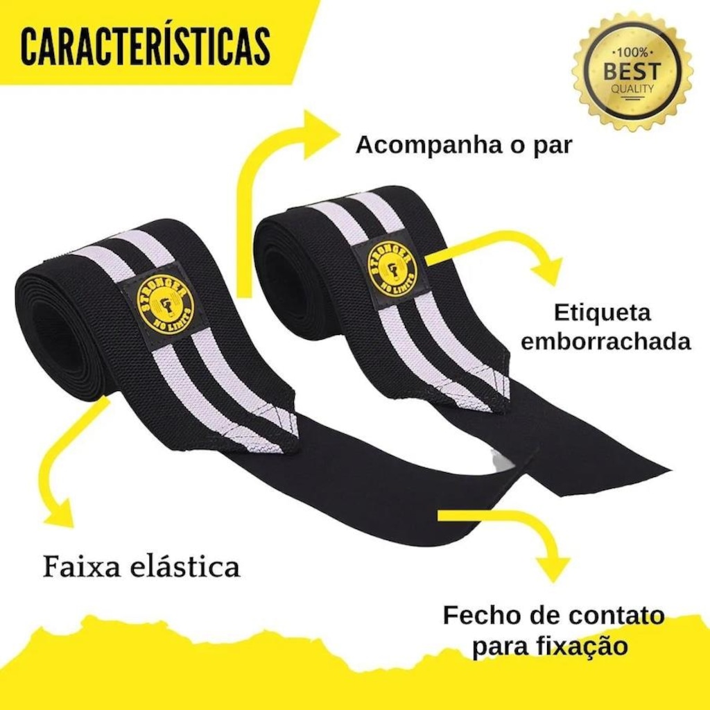Imagem 4 do produto Faixa Elástica de Joelho Be Stronger Adulto