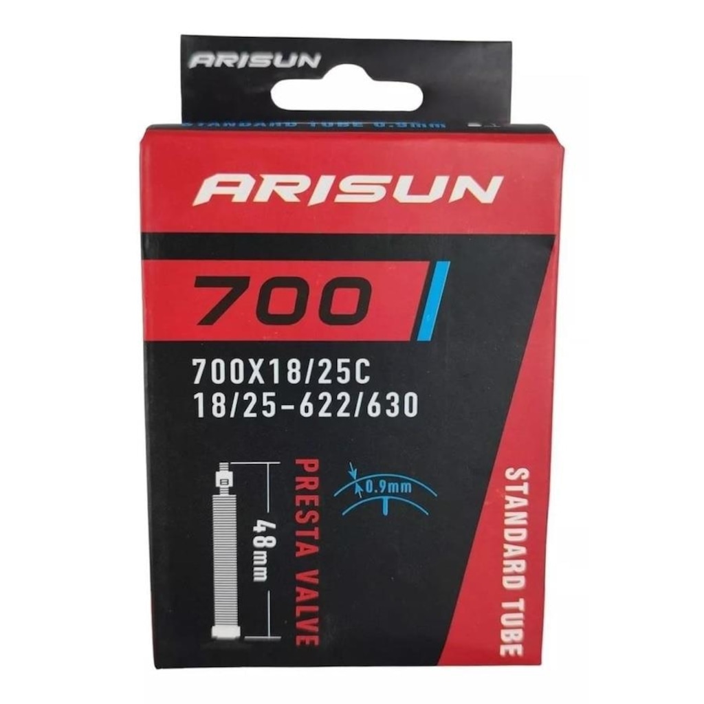 Imagem 3 do produto Kit de Câmara de Ar Arisun 700 x 18/25 48 mm - 4 unidades