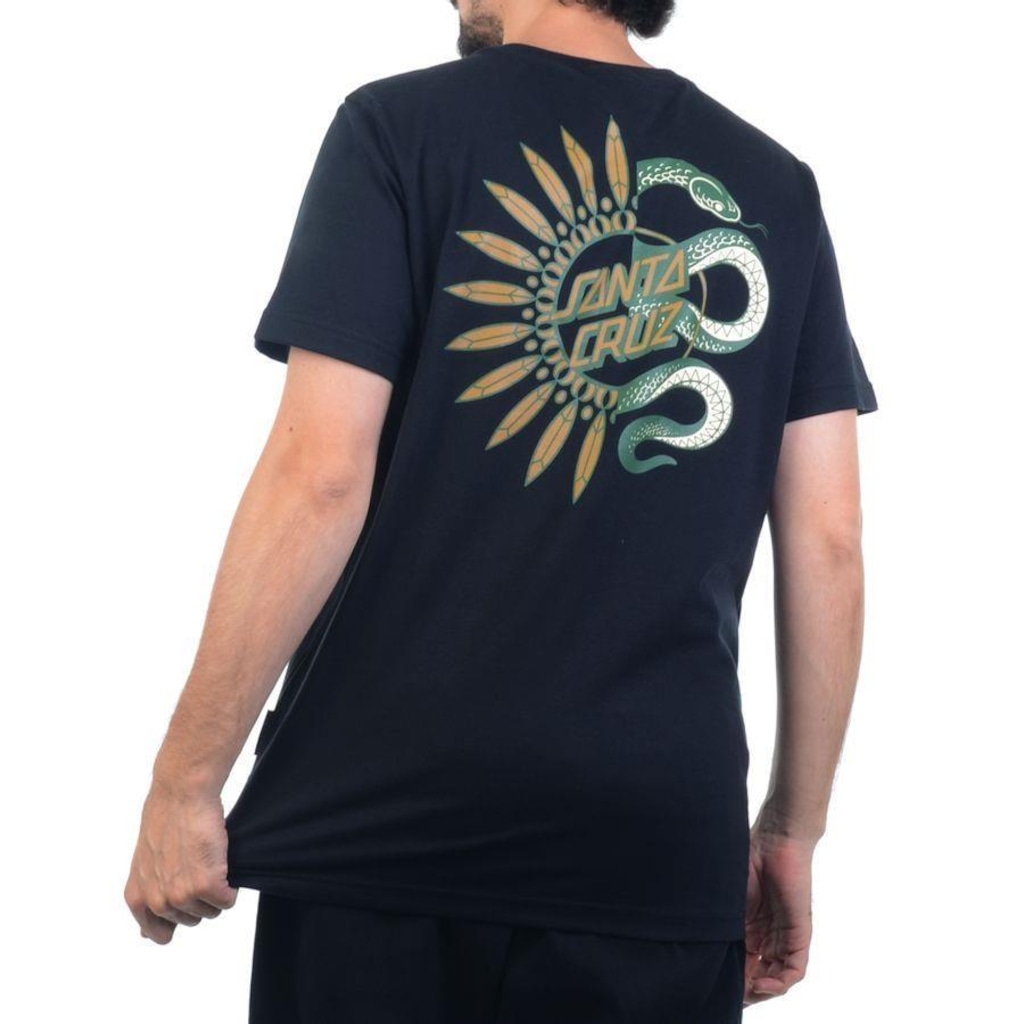 Imagem 2 do produto Camiseta Masculina Santa Cruz Split Serpent Dot - Santa Cruz