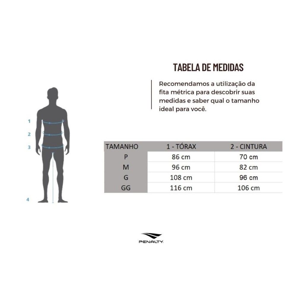 Imagem 4 do produto Kit Camiseta Penalty X - 3 Unidades - Masculina