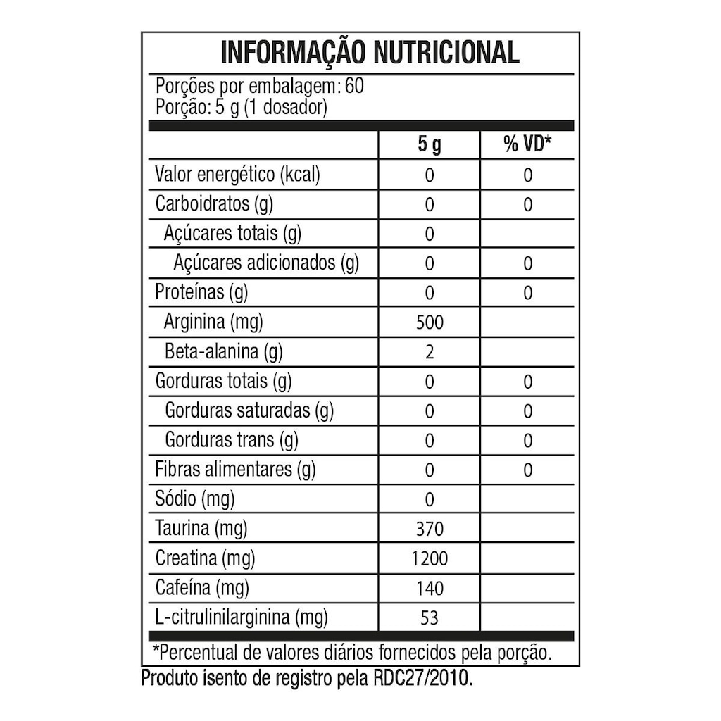 Imagem 2 do produto Pré Treino Black Skull Bone Crusher - 300g - Blackberry Lemonade