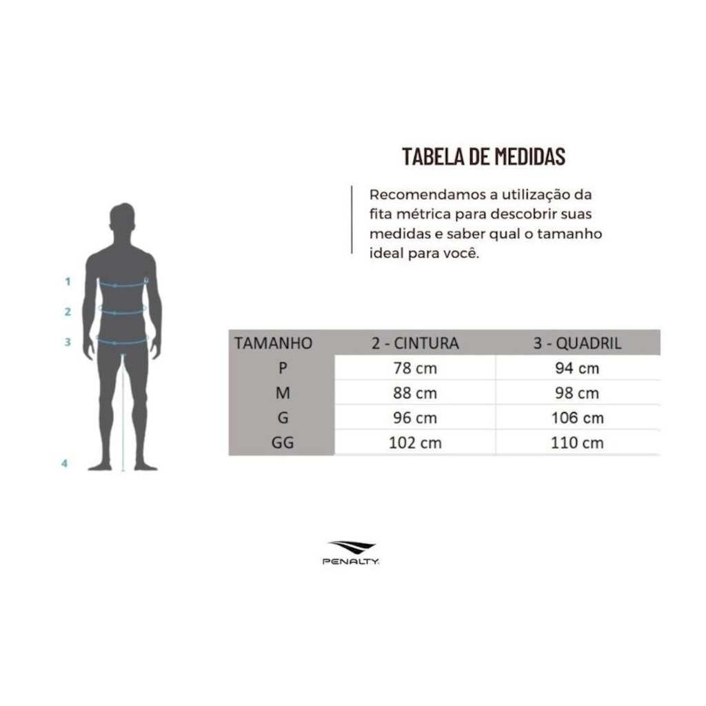 Imagem 3 do produto Kit de Futebol Penalty: Calção + Par Meião - Masculino