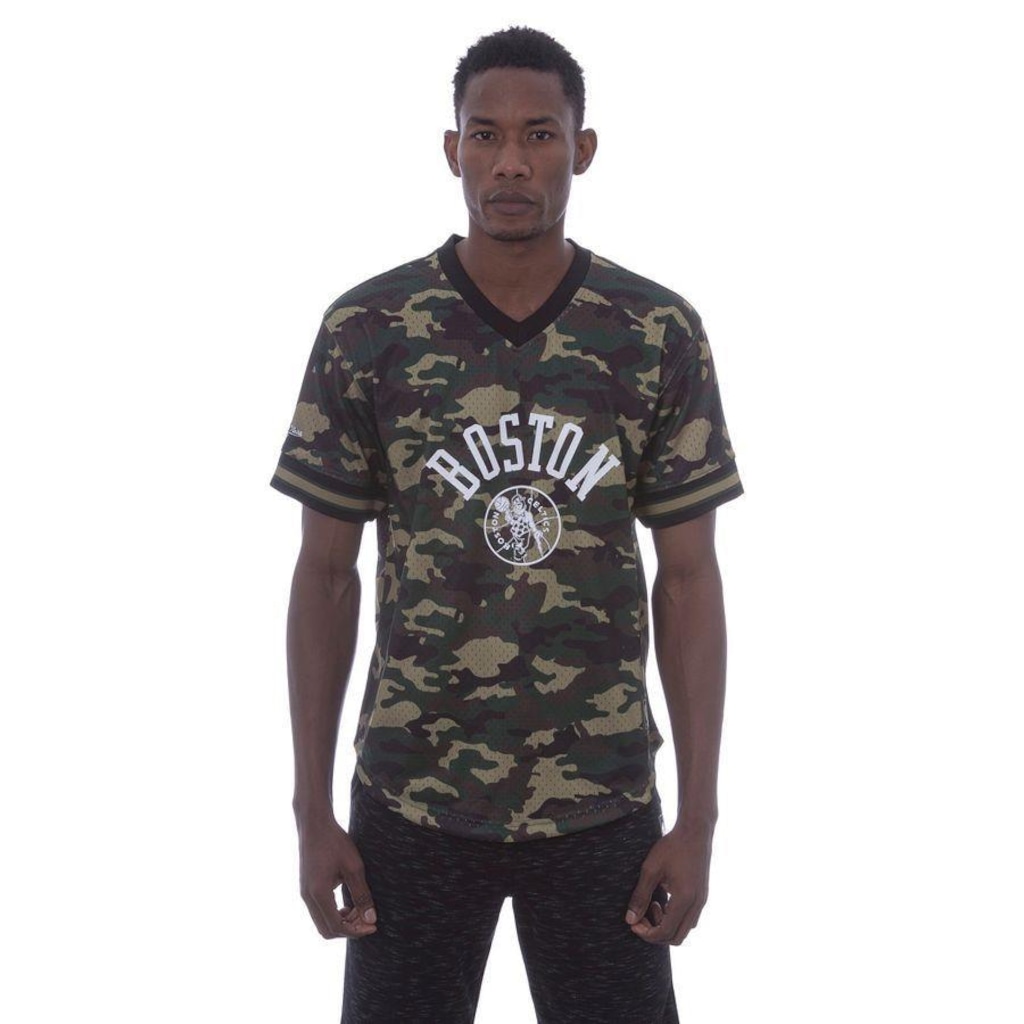 Imagem 2 do produto Camiseta Mitchell & Ness Swingman Camuflada Boston Celtics - Masculina