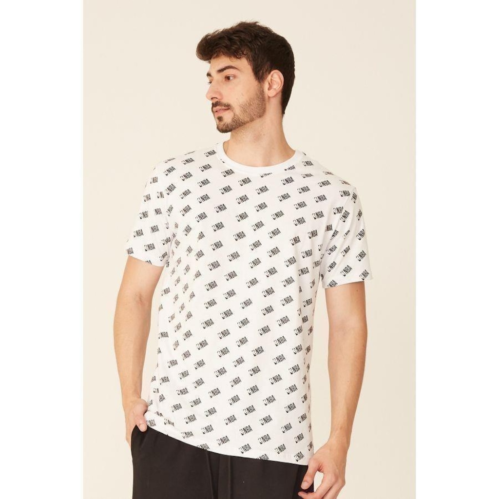 Imagem 2 do produto Camiseta NBA Estampada Total Mini Logo Casual - Masculina