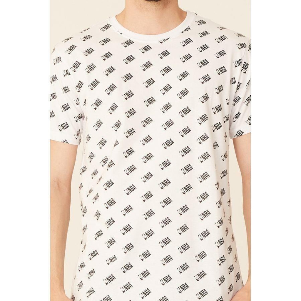 Imagem 4 do produto Camiseta NBA Estampada Total Mini Logo Casual - Masculina