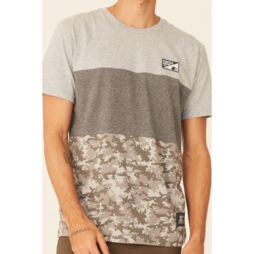 Imagem 2 do produto Camiseta Starter Especial Black Label Desert Cinza Mescla - Masculino