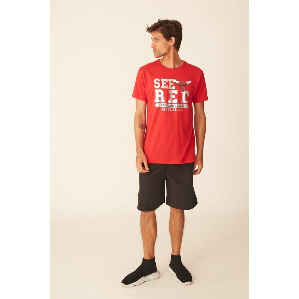 Imagem 5 do produto Camiseta NBA Estampada Chicago Bulls Casual - Masculina