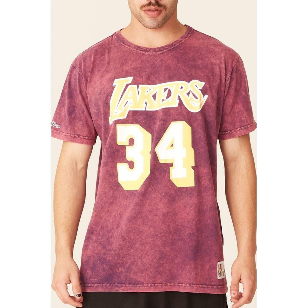 Imagem 3 do produto Camiseta Mitchell & Ness Estampada Los Angeles Lakers Shaquille O''''Neal - Masculina