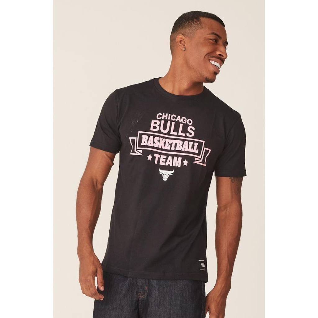 Imagem 2 do produto Camiseta NBA Estampada Chicago Bulls Casual - Masculina