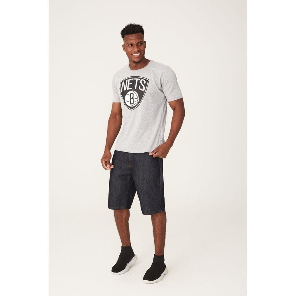Imagem 2 do produto Camiseta NBA Estampada Brooklyn Nets - Masculina