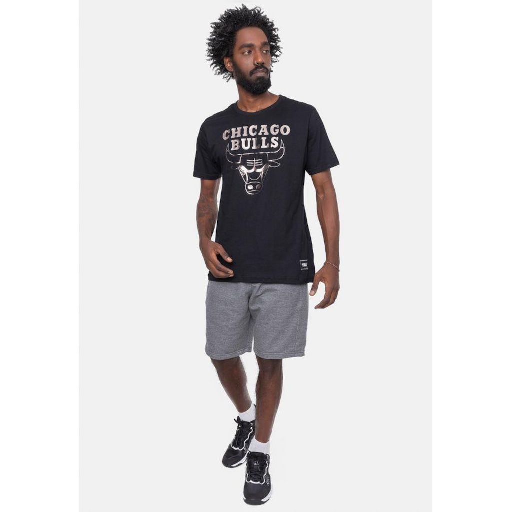 Imagem 3 do produto Camiseta NBA Silver Logo Chicago Bulls - Masculina