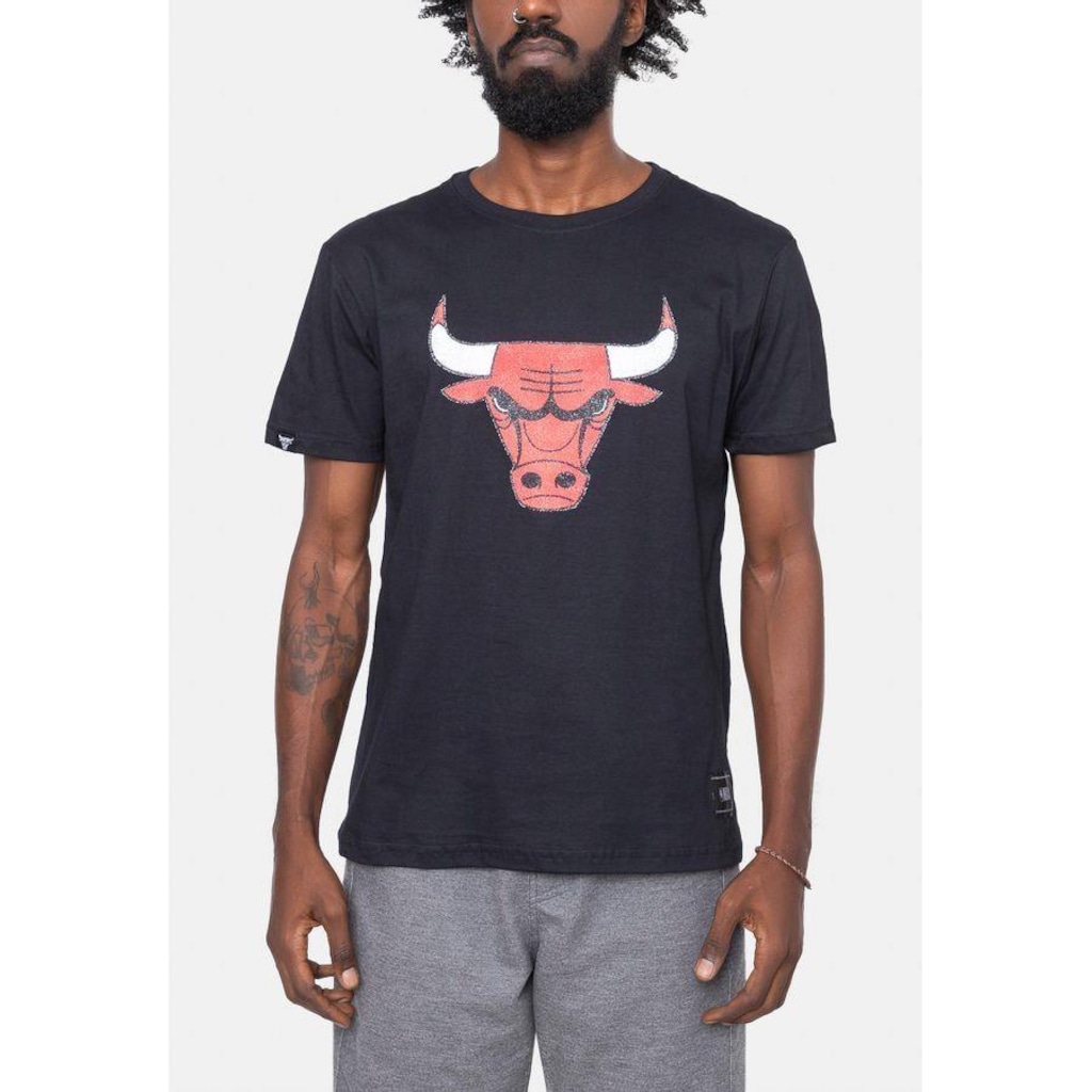 Camiseta Nba Logo Esferas Chicago Bulls Masculina Em Promo O Centauro