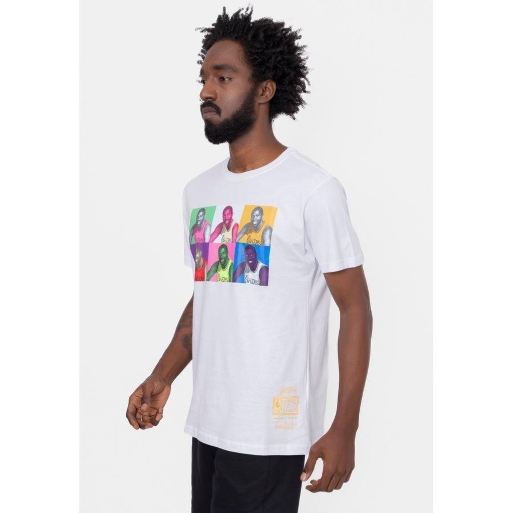 Imagem 3 do produto Camiseta Mitchell & Ness Pop Art Los Angeles Lakers - Masculina