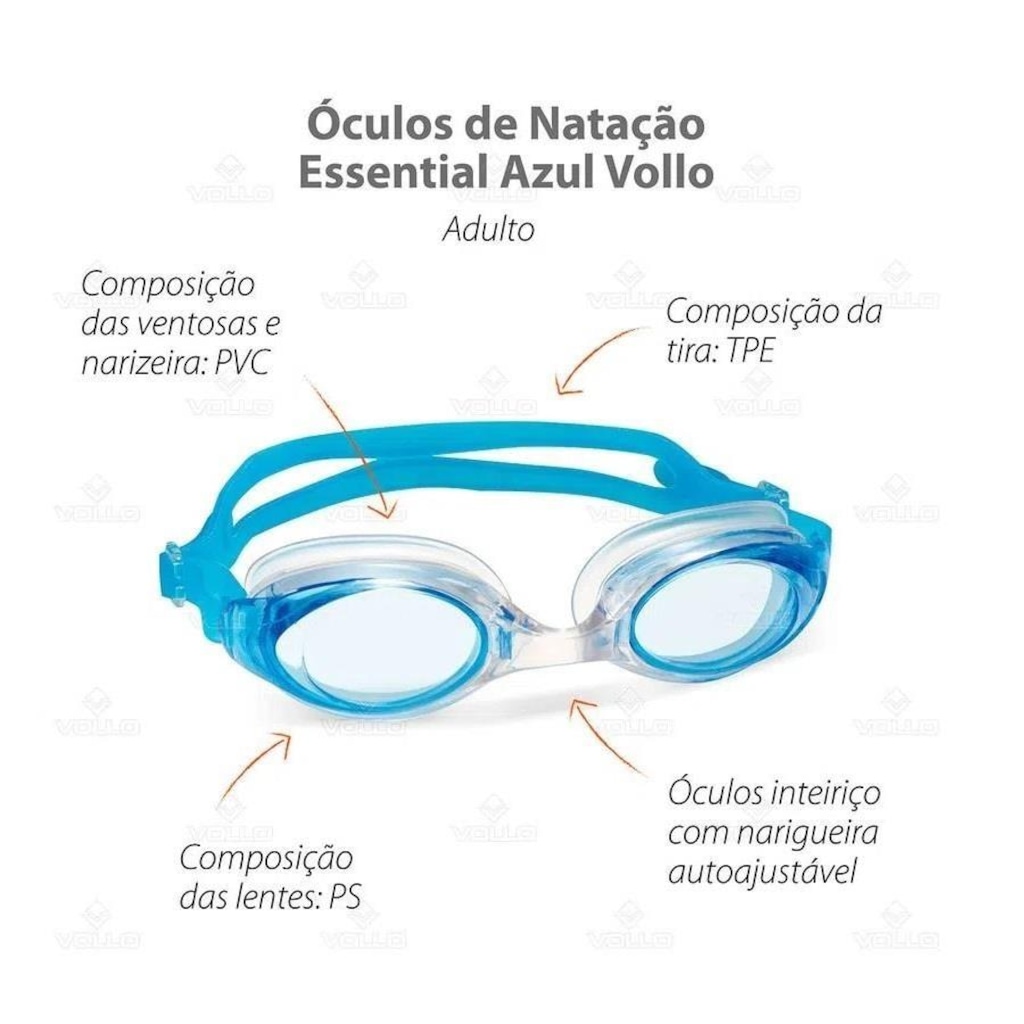 Imagem 2 do produto Óculos de Natação Vollo Essential - Adulto