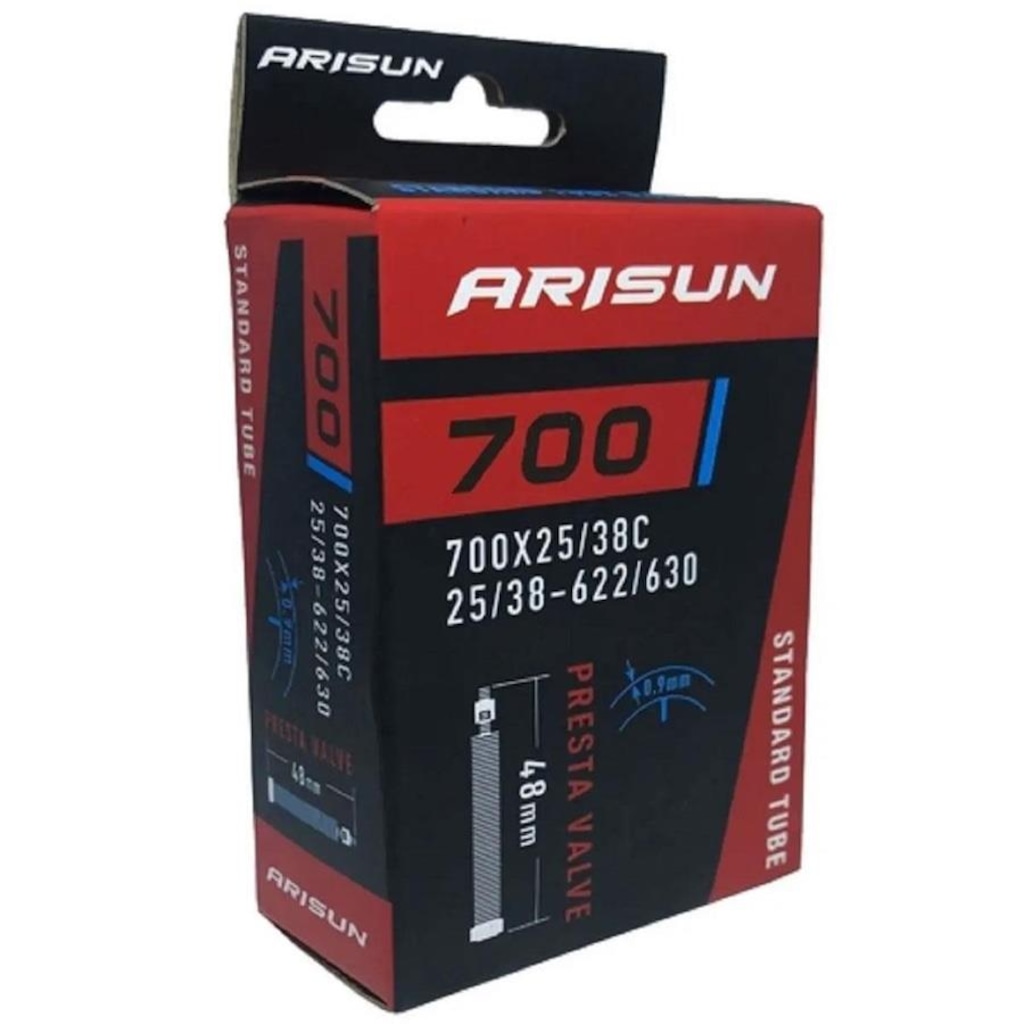 Imagem 2 do produto Câmara de Ar Arisun 700 X 25/38 Bico Fino Presta 48 Mm