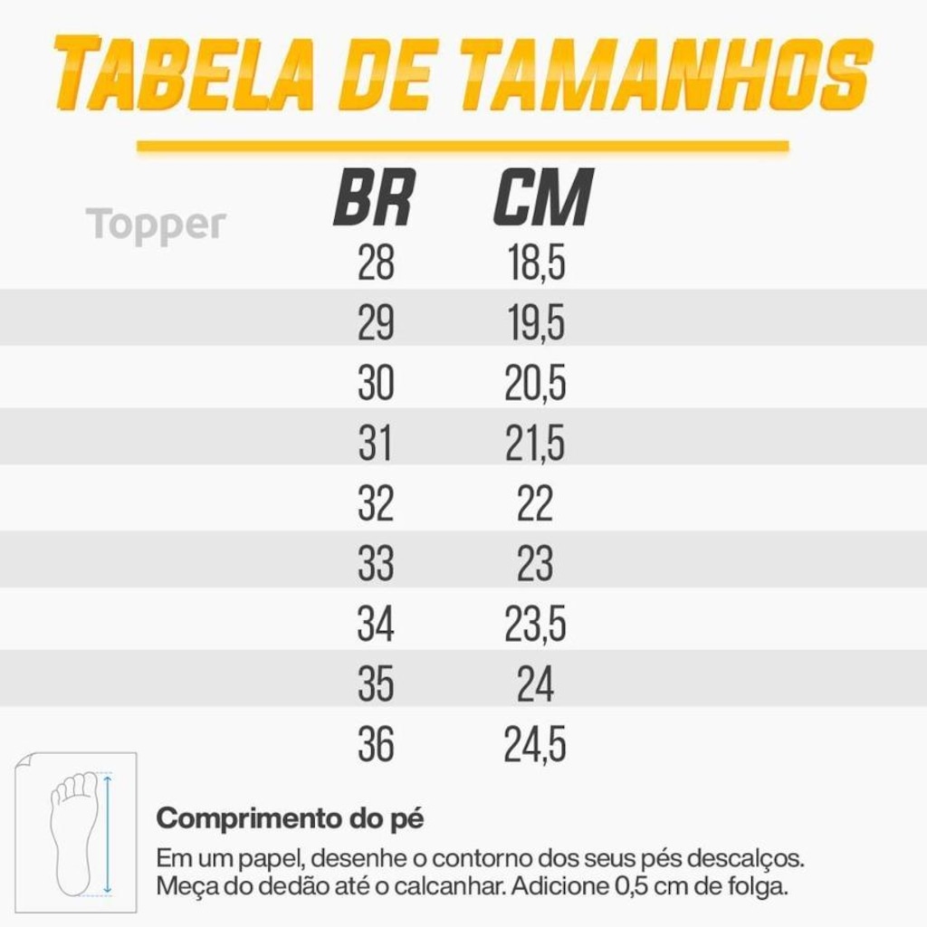 Imagem 4 do produto Chuteira Futsal Topper Slick 4 - Infantil