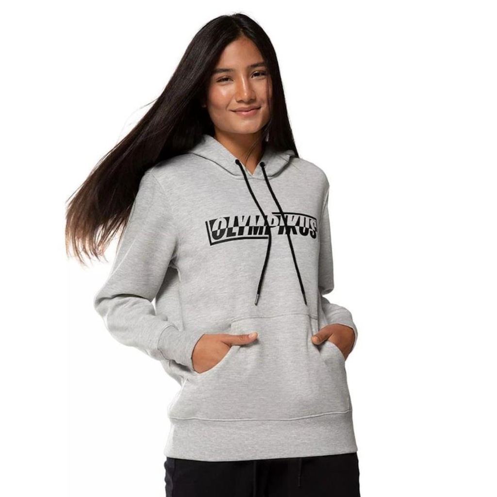 Imagem 4 do produto Blusão de Moletom com Capuz Olympikus Hoodie Grafic Unissex