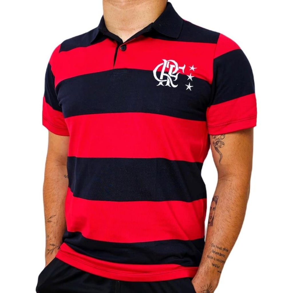 Imagem 3 do produto Camisa Polo do Flamengo Control Braziline - Masculina