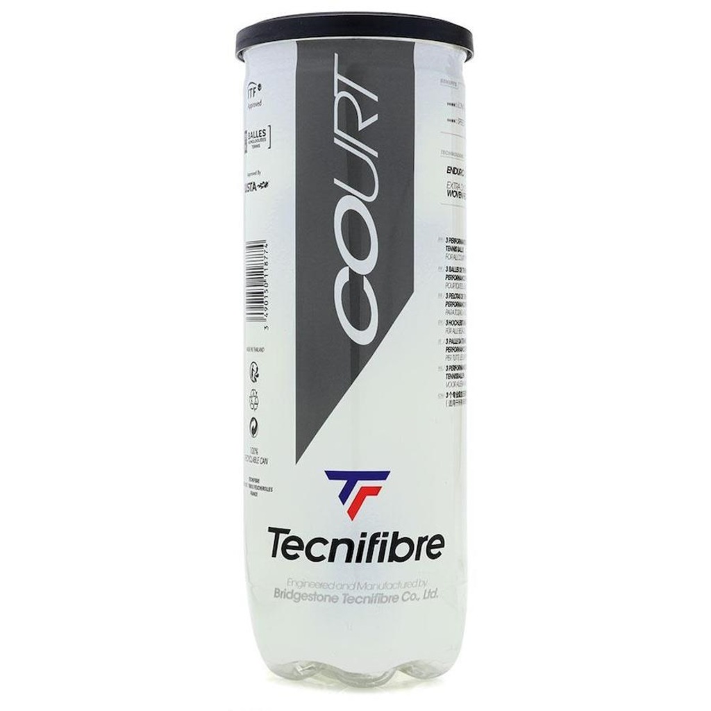 Imagem 2 do produto Bola de Tênis Tecnifibre Court - Pack com 3 Tubos