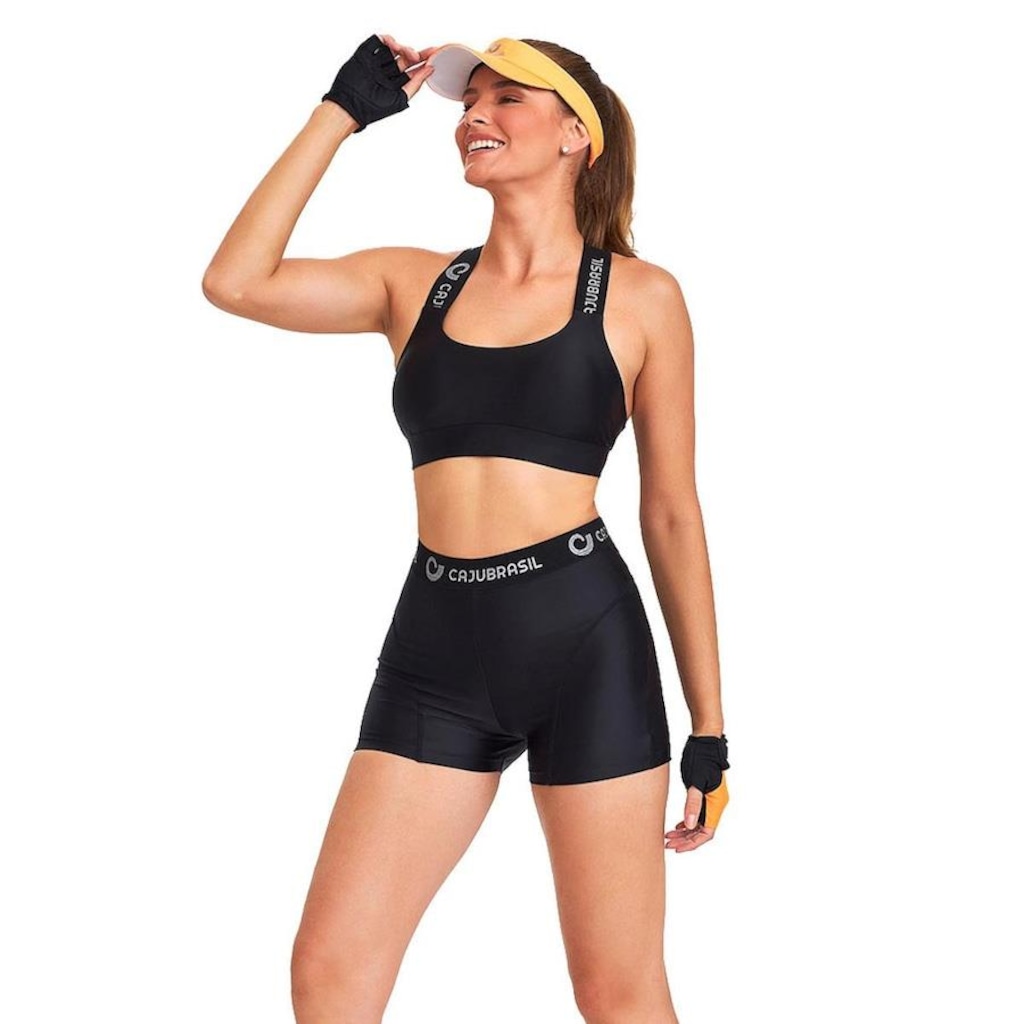 Imagem 2 do produto Mini Shorts Caju Brasil Atlétika Elástico - Feminino