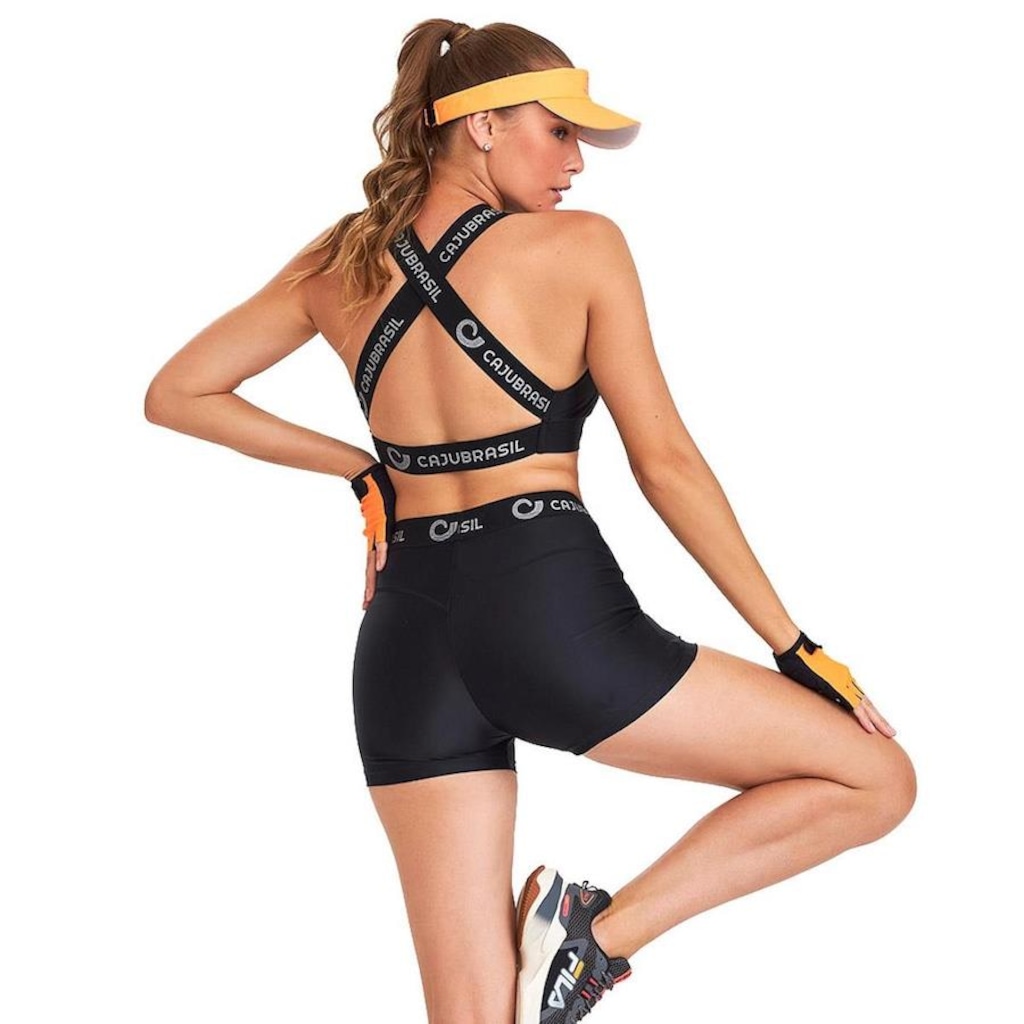 Imagem 4 do produto Mini Shorts Caju Brasil Atlétika Elástico - Feminino