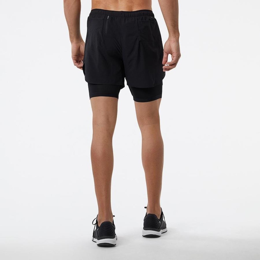 Imagem 3 do produto Bermuda New Balance Q Speed Duplo 5" - Masculina