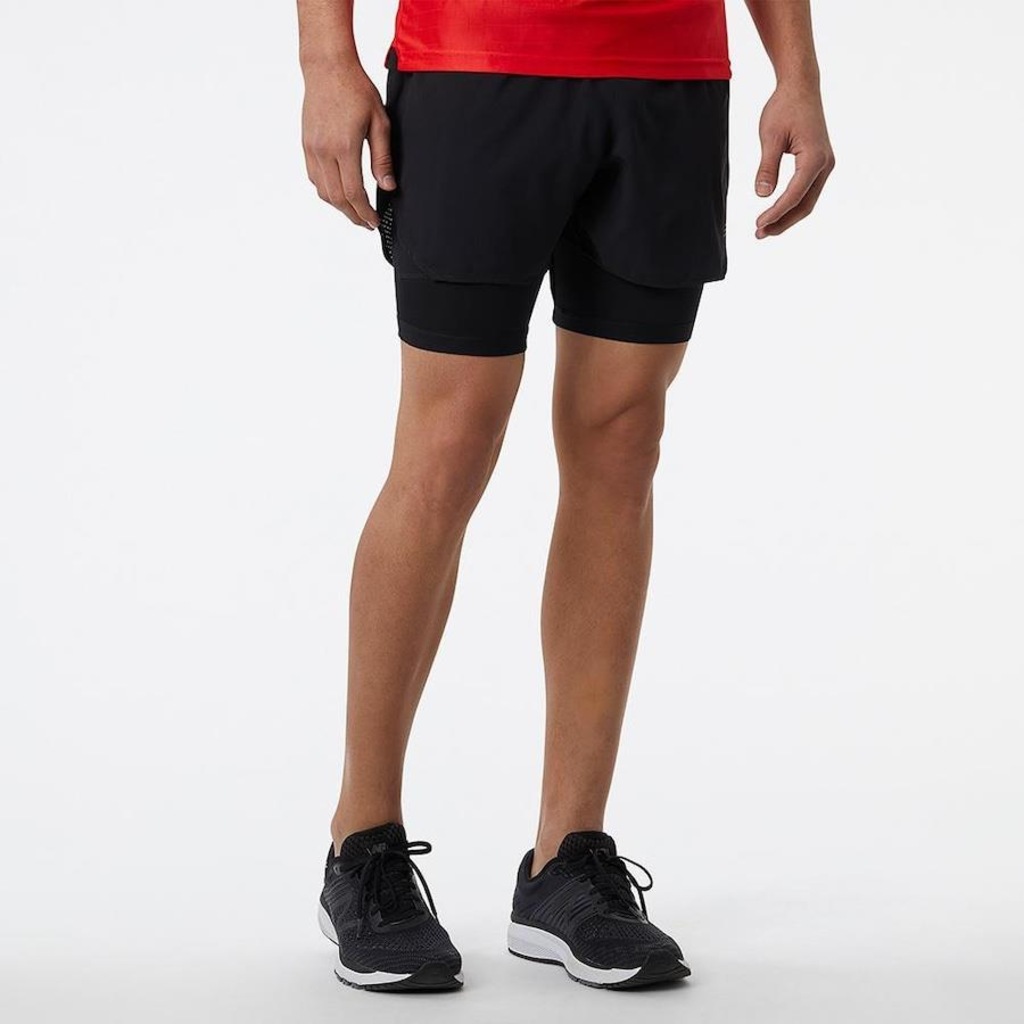 Imagem 4 do produto Bermuda New Balance Q Speed Duplo 5" - Masculina