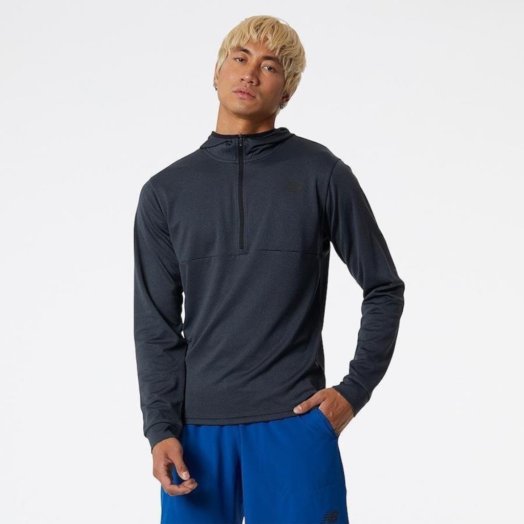 Imagem 1 do produto Blusão com Capuz New Balance Tenacity 1/2 Zíper - Masculino