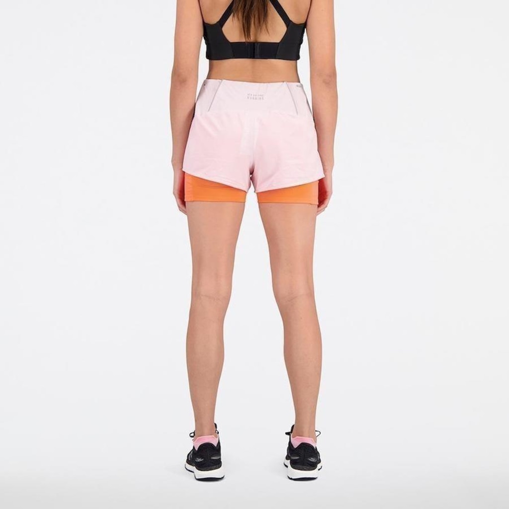Imagem 3 do produto Shorts New Balance Impact Run Duplo Print - Feminino