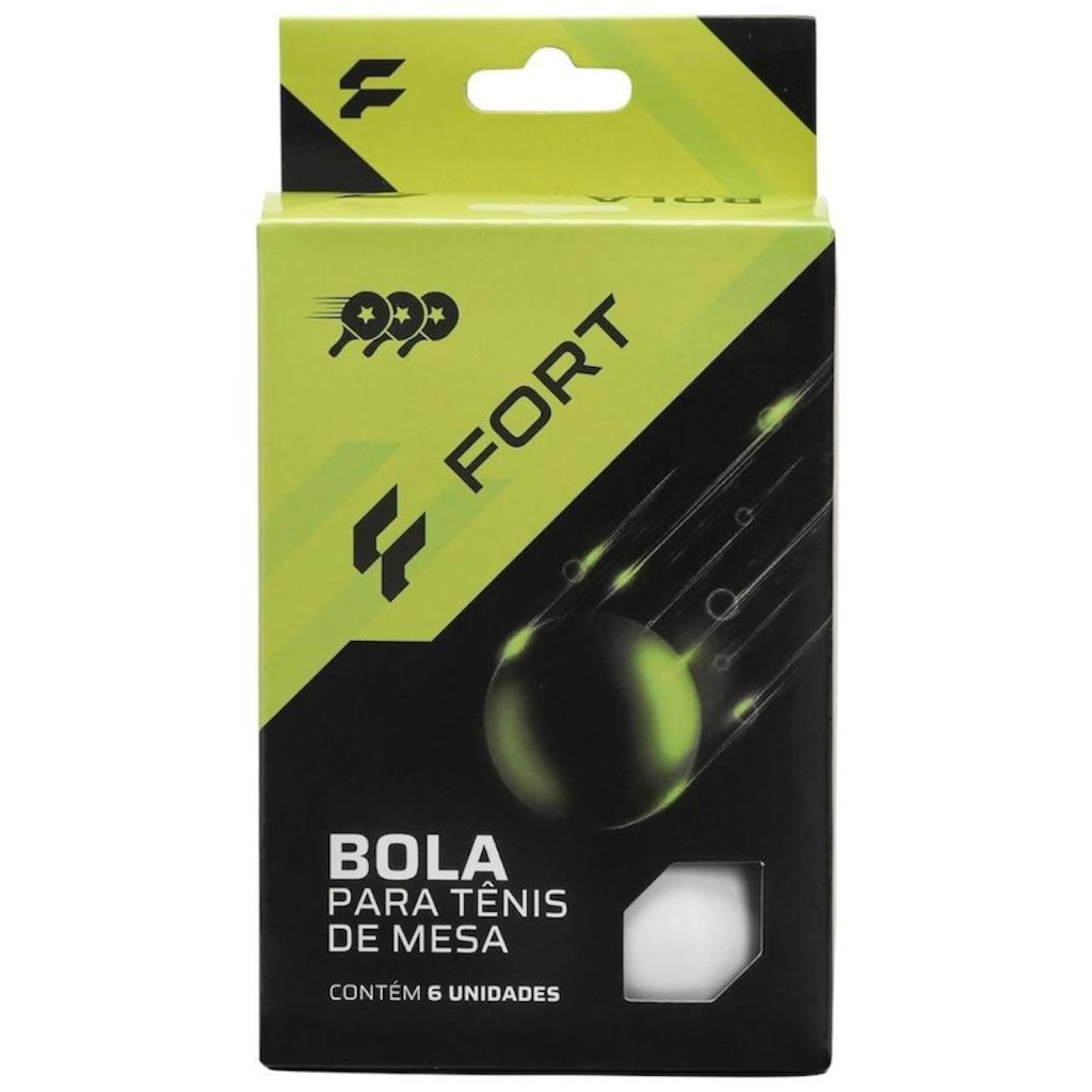 Imagem 3 do produto Bola de Tênis de Mesa Fort 3 Estrelas - 6 Bolas