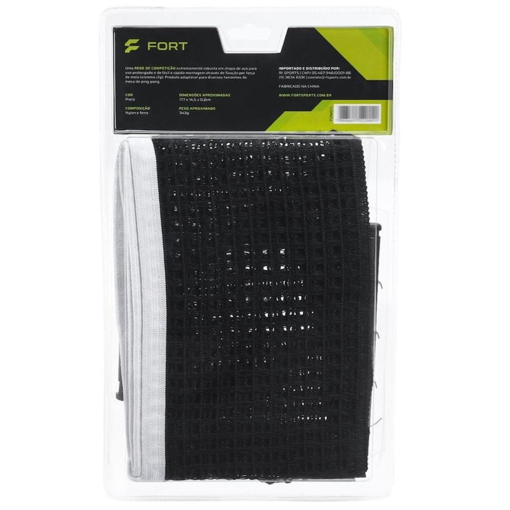 Imagem 2 do produto Rede de Tênis de Mesa Fort com Suporte Alicate