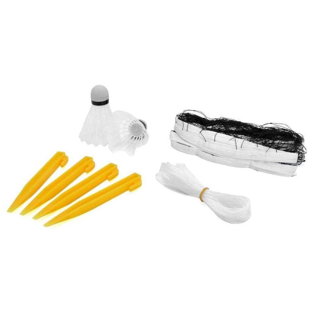 Imagem 3 do produto Kit Badminton Fort Steez Lazer com 04 Raquetes Rede + 2 Petecas