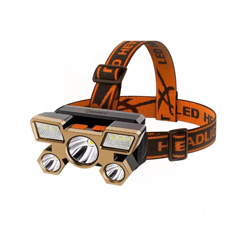 Imagem 2 do produto Lanterna de Cabeça Gold Sports Holofote Recarregável 4 Model