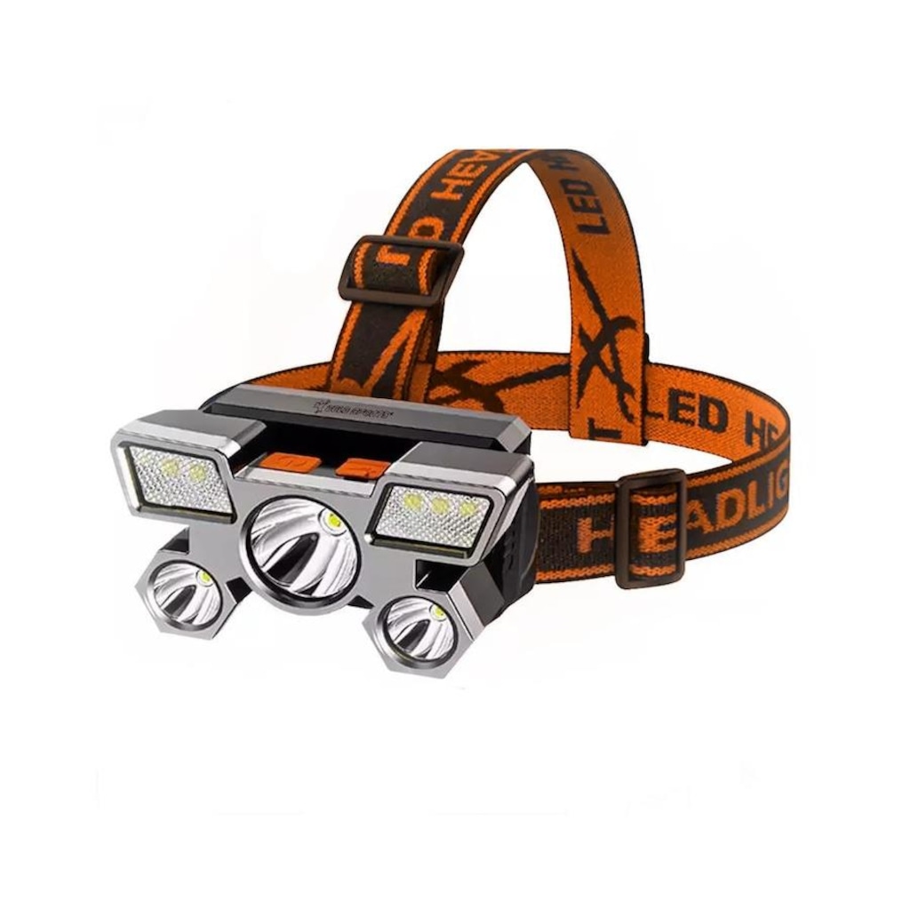 Imagem 2 do produto Lanterna de Cabeça Gold Sports Holofote Recarregável 4 Model