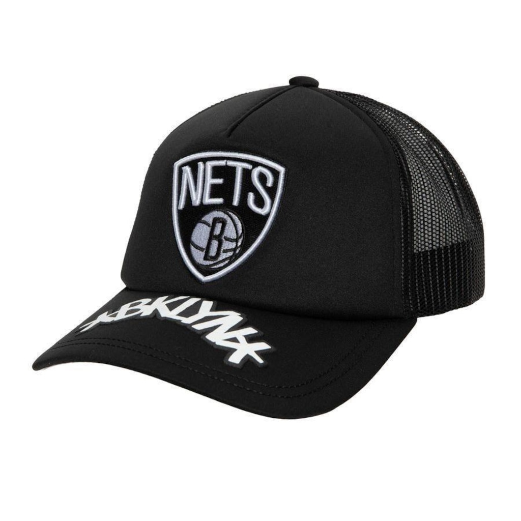 Imagem 3 do produto Boné Mitchell & Ness NBA Puff The Magic Brooklyn Nets - Trucker - Snapback - Adulto