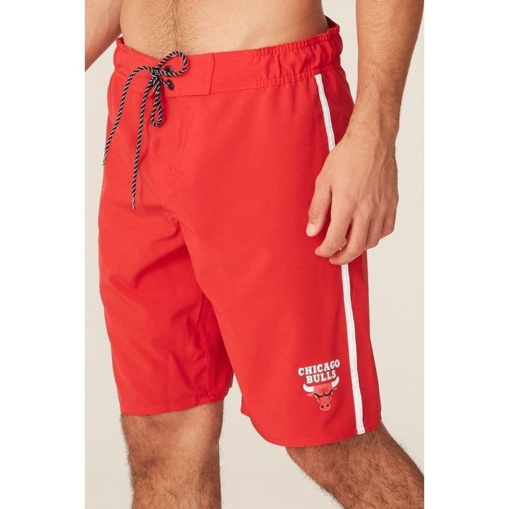 Imagem 5 do produto Bermuda Boardshort NBA Com Elástico Chicago Bulls - Masculina