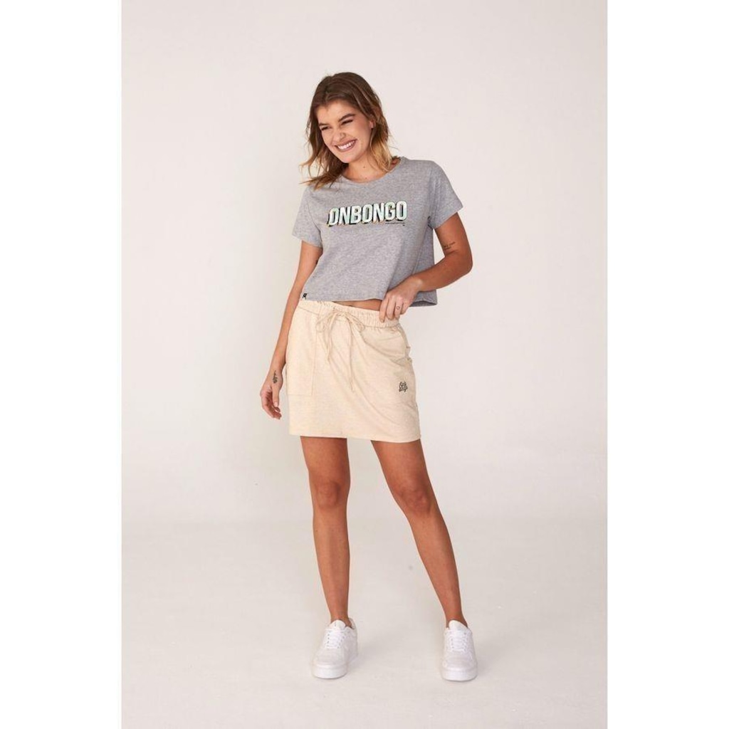 Imagem 4 do produto Camiseta Cropped Onbongo Estampado - Feminina