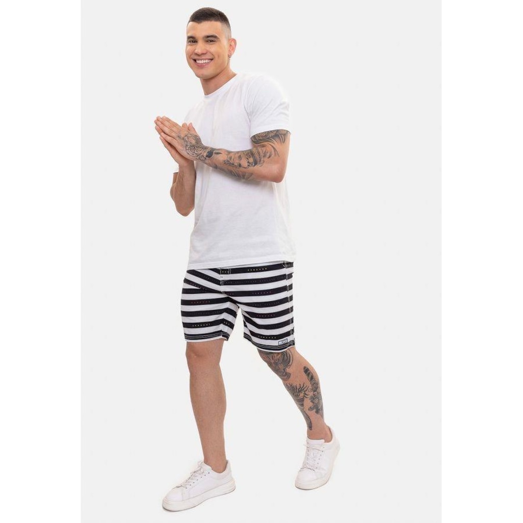 Imagem 3 do produto Bermuda Boardshort Onbongo Híbrido Listrado - Masculina
