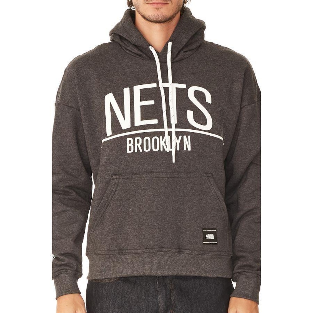 Imagem 4 do produto Blusão De Moletom Com Capuz NBA Brooklyn Nets - Masculino
