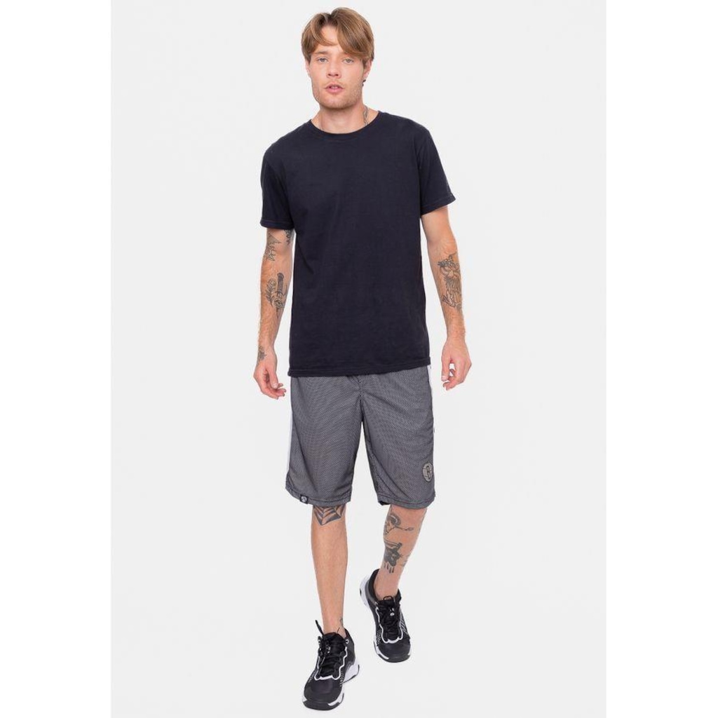 Imagem 4 do produto Bermuda Nba Sintética Silver Logo Brooklyn Nets - Masculina