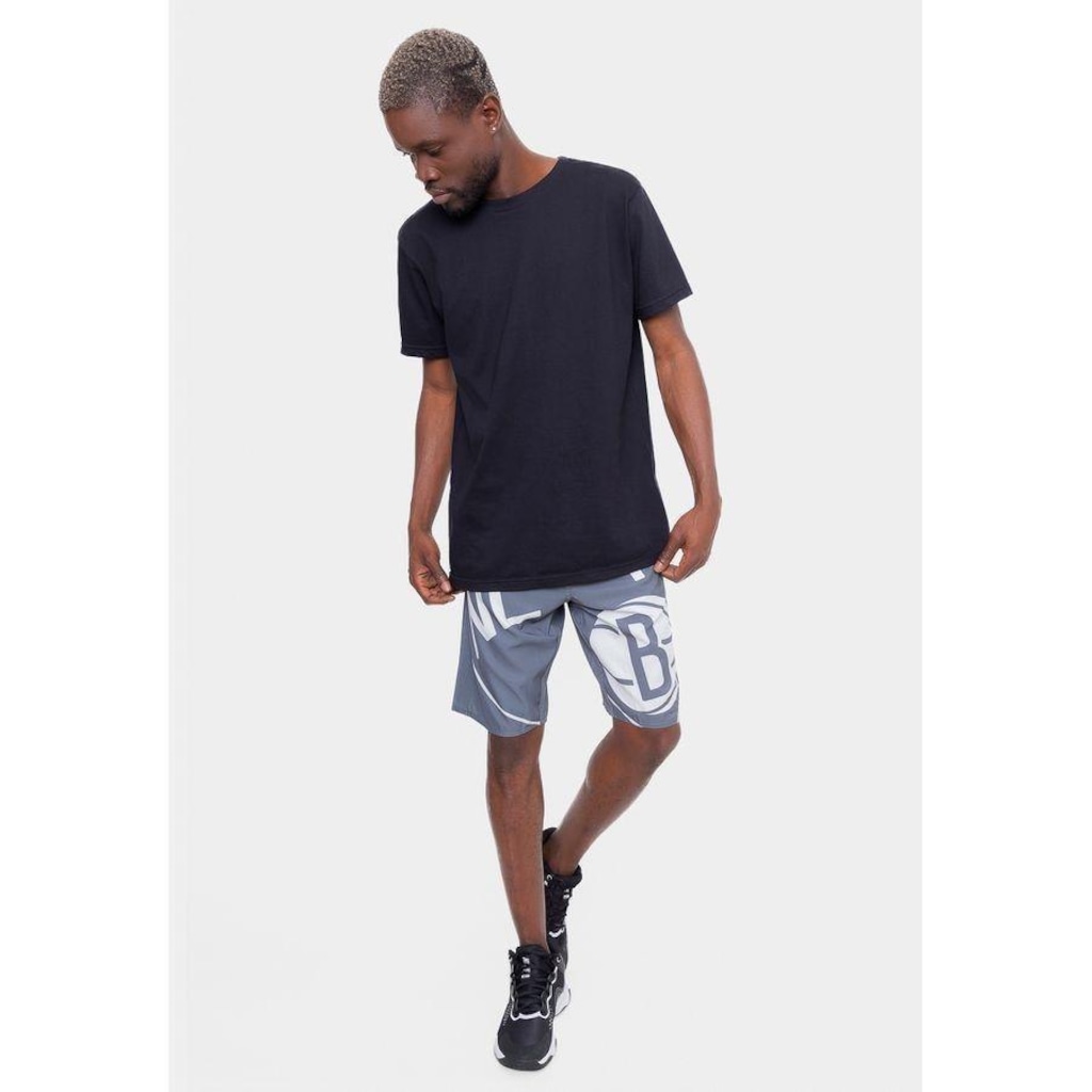 Imagem 4 do produto Bermuda Boardshort NBA Maxi Logo Brooklyn Nets - Masculina