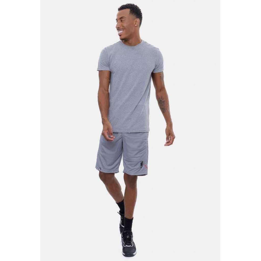 Imagem 2 do produto Bermuda NBA Sintética Silver Logo - Masculina