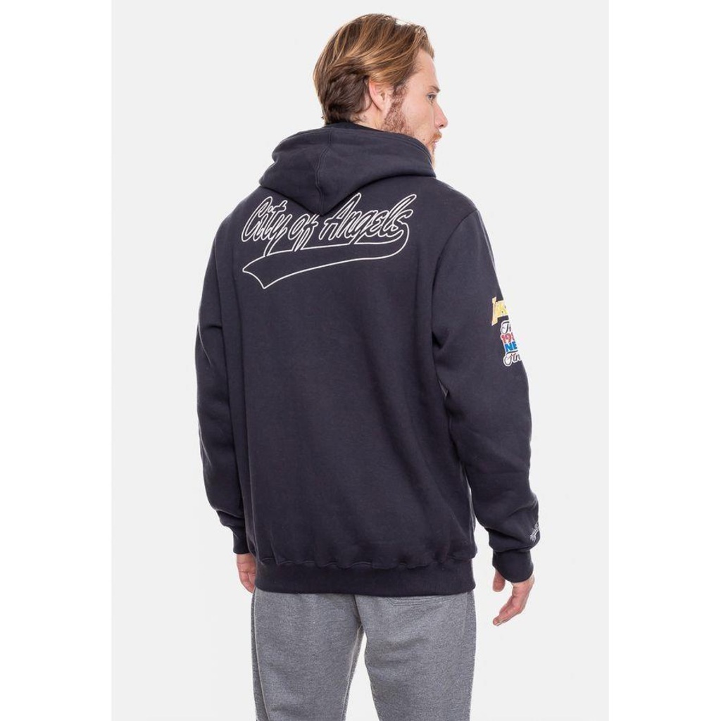 Imagem 2 do produto Blusão de Moletom com Capuz Mitchell & Ness Nba Canguru City Patches - Masculino