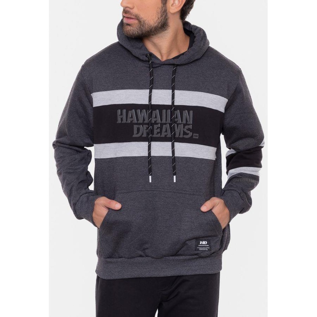 Imagem 4 do produto Blusão de Moletom com Capuz HD Canguru Ghana - Masculina