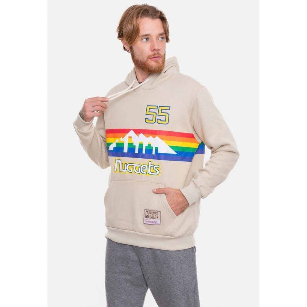 Imagem 5 do produto Blusão De Moletom Mitchell & Ness Canguru Denver Nuggets Dikembe Mutombo - Masculino